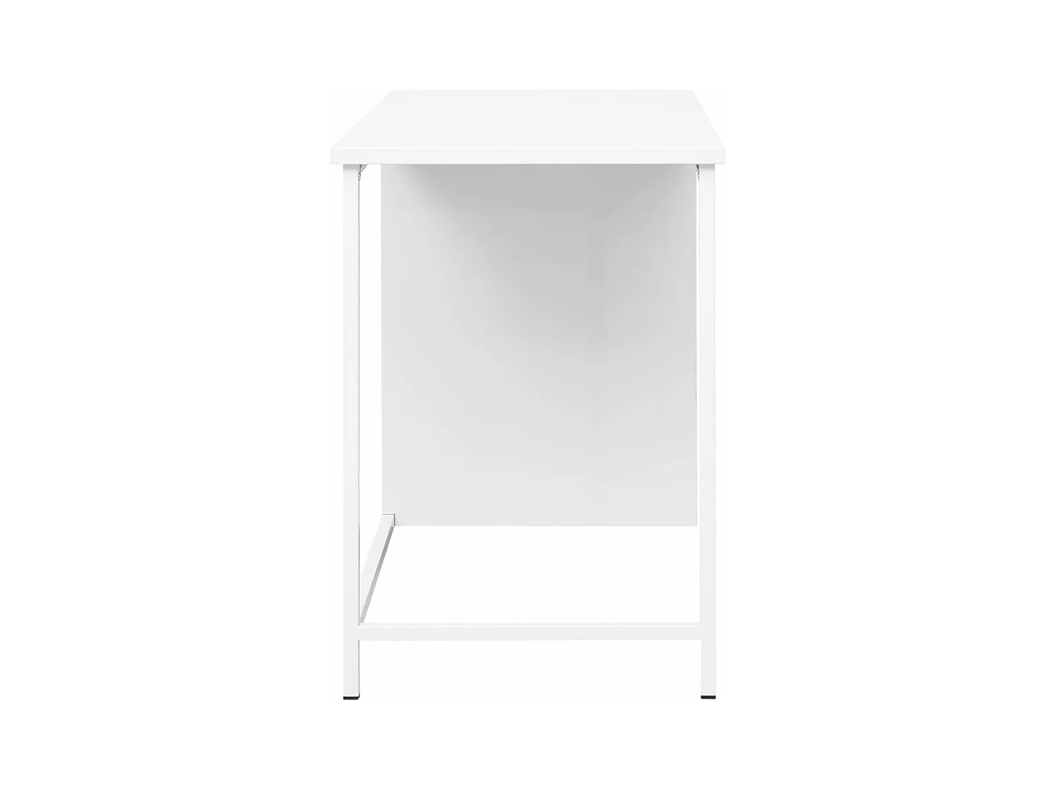 Bureau industriel avec tiroirs Blanc 105x52x75 cm Acier
