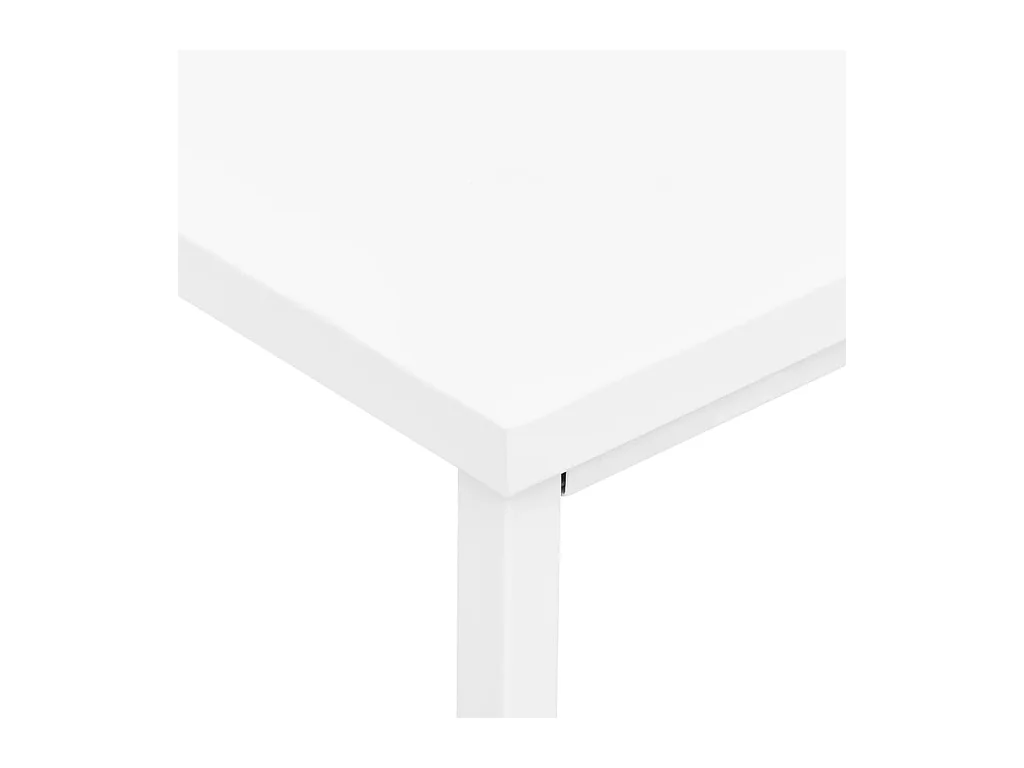 Bureau industriel avec tiroirs Blanc 105x52x75 cm Acier