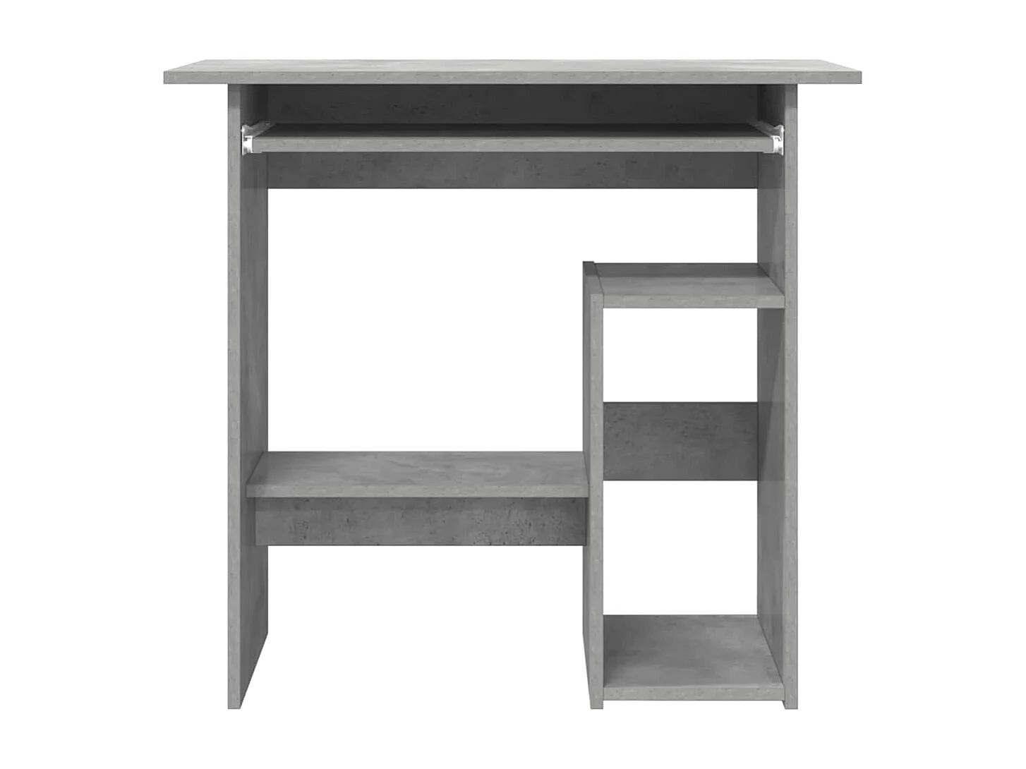 Bureau Gris béton 80x45x74 cm Bois d’ingénierie