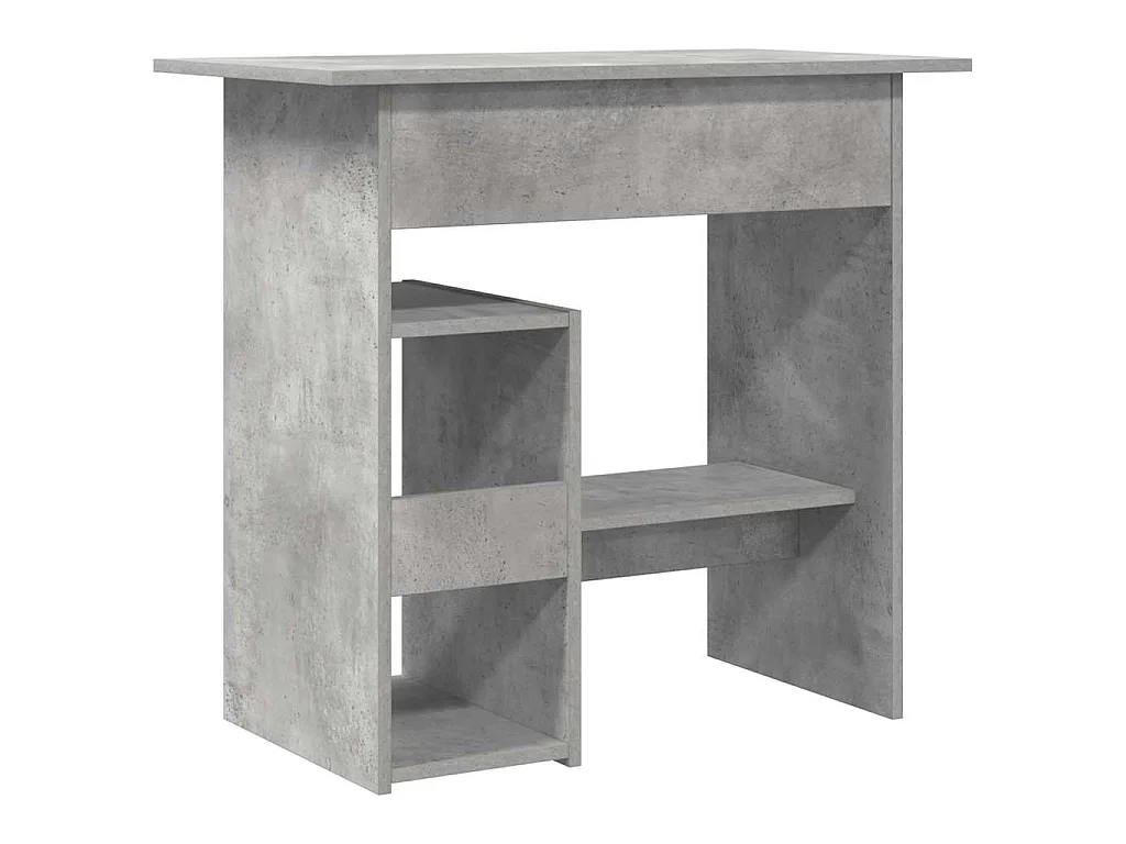 Bureau Gris béton 80x45x74 cm Bois d’ingénierie