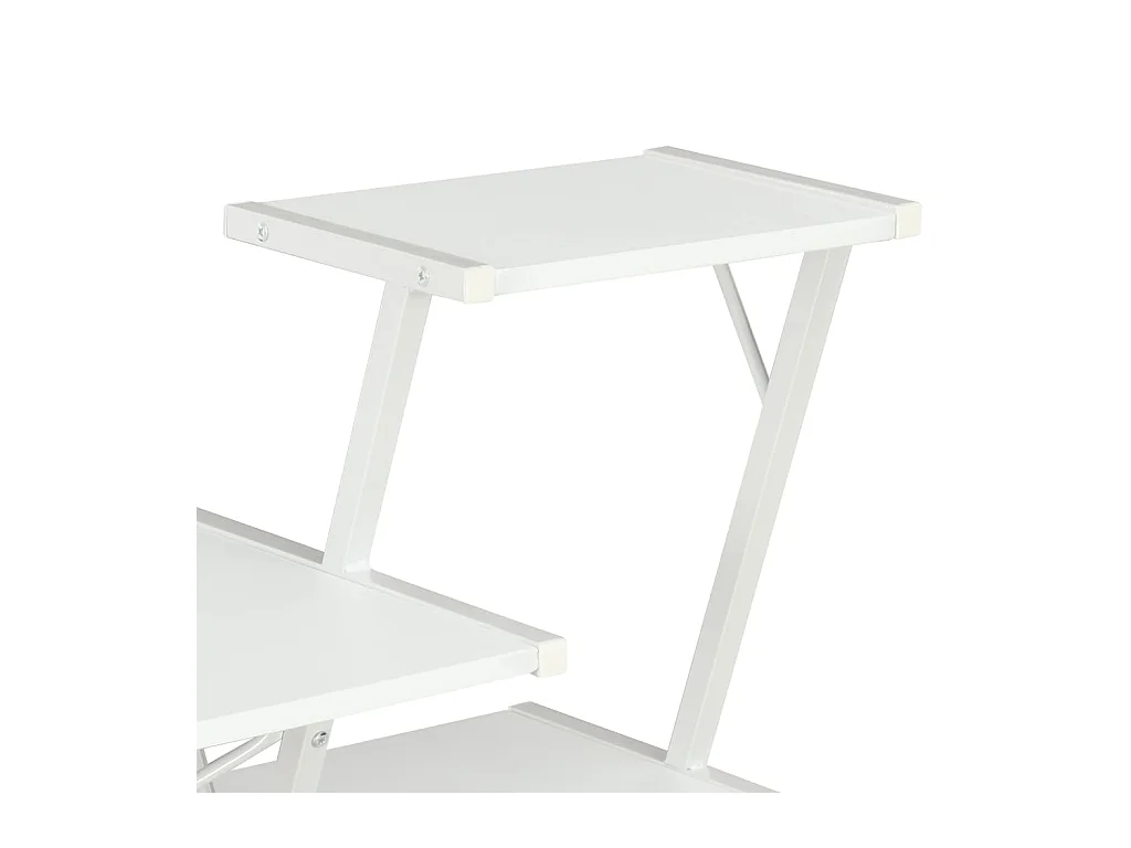 Escritorio con estantería blanco 116x50x93 cm