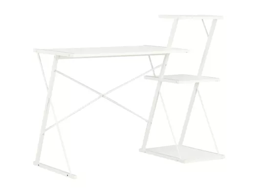 Kauf Unique Schreibtisch mit Regal Weiß 116×50×93 cm