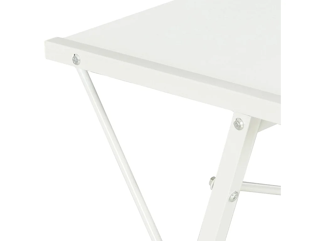 Bureau avec étagère Blanc 116x50x93 cm