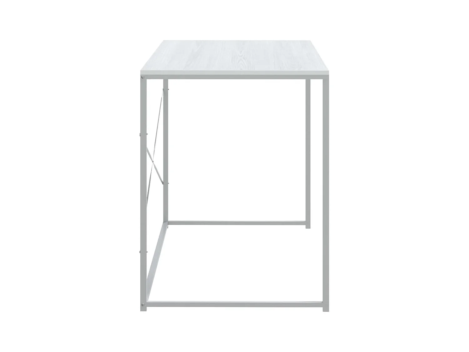 Computerbureau 110x60x70 cm bewerkt hout wit