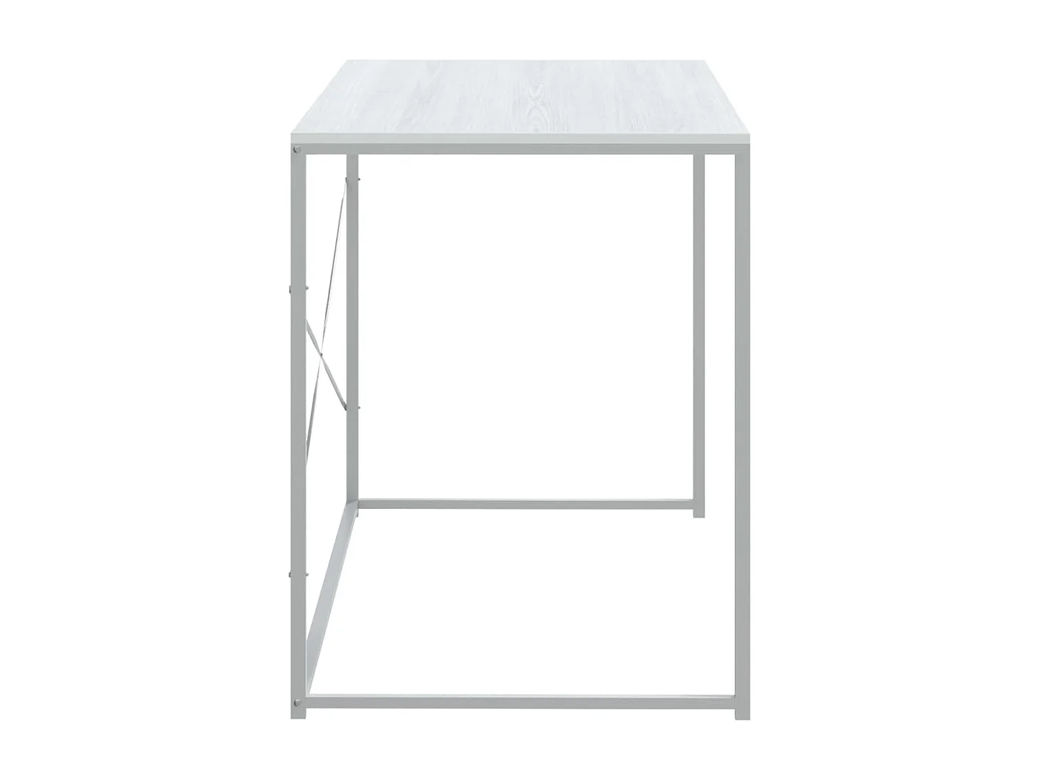 Bureau d'ordinateur Blanc 110x60x70 cm Bois d'ingénierie