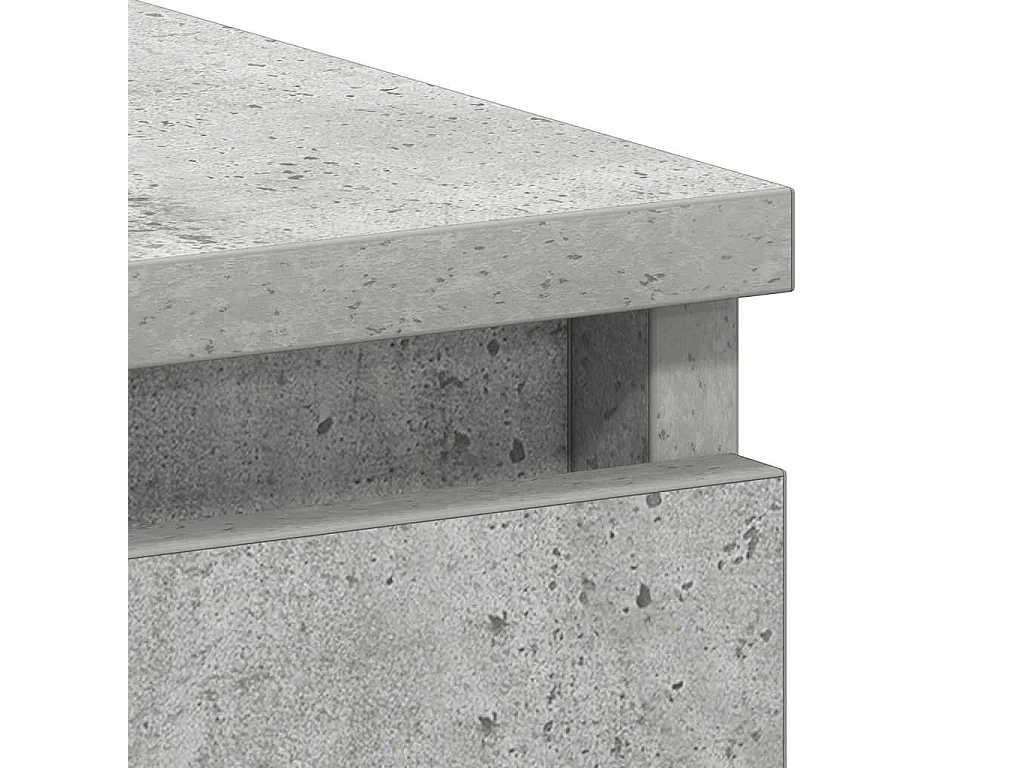 Scrivania Grigio Cemento 90x45x76 cm in Legno Multistrato