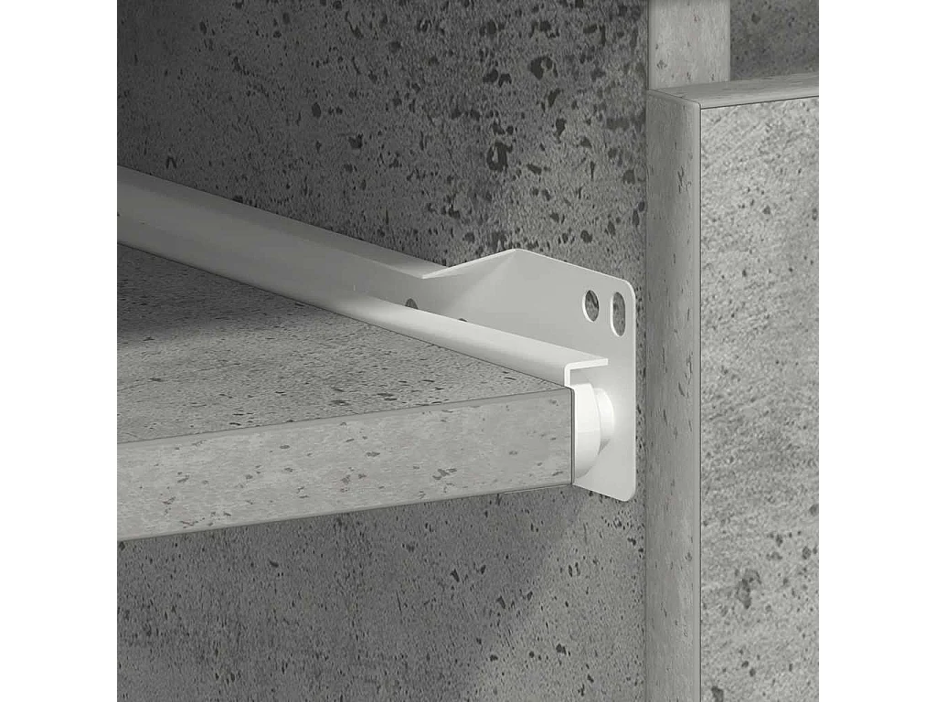 Bureau Gris béton 90x45x76 cm Bois d’ingénierie