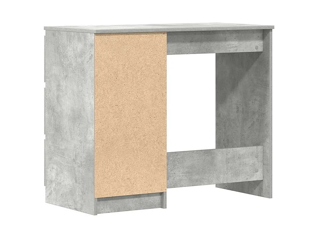 Bureau 90x45x76 cm bewerkt hout betongrijs