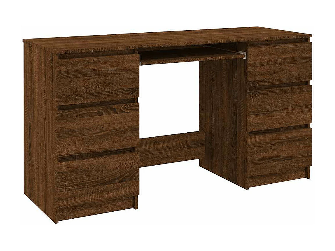 Secretária 140x50x77 cm derivados de madeira carvalho sonoma