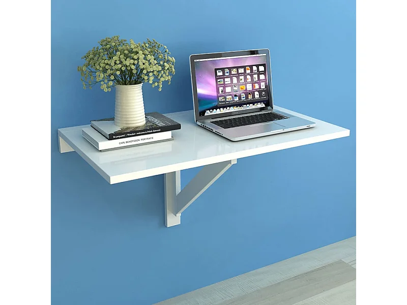 Schreibtisch mit Schublade und Schrank Weiß 100x40x73 cm