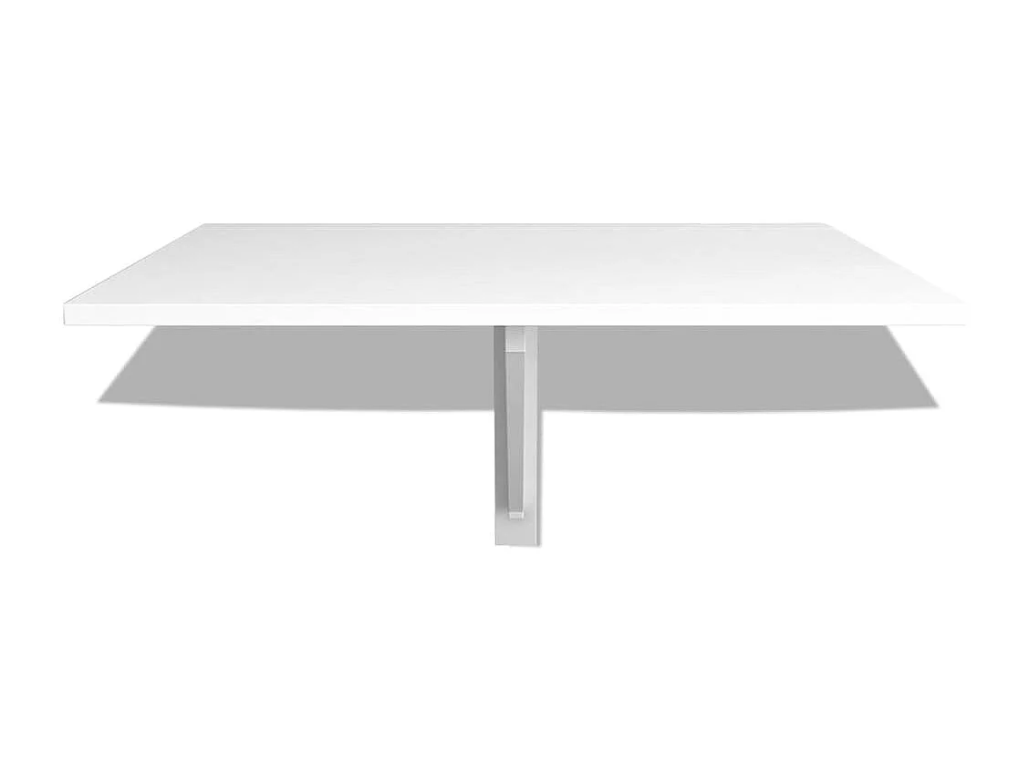 Tavolo Pieghevole da Parete Bianco 100x60 cm