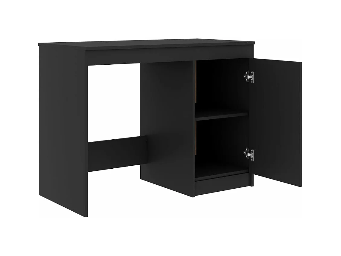 Bureau 100x50x76 cm bewerkt hout grijs