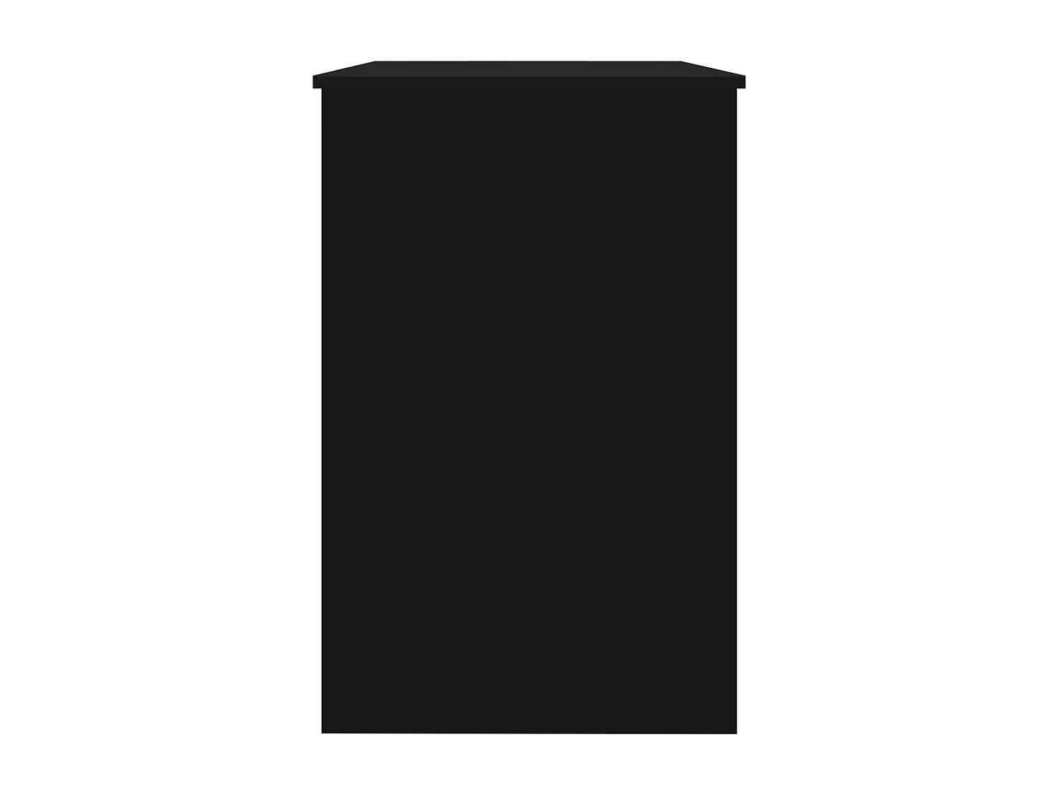 Scrivania Nera 100x50x76 cm in Legno Multistrato