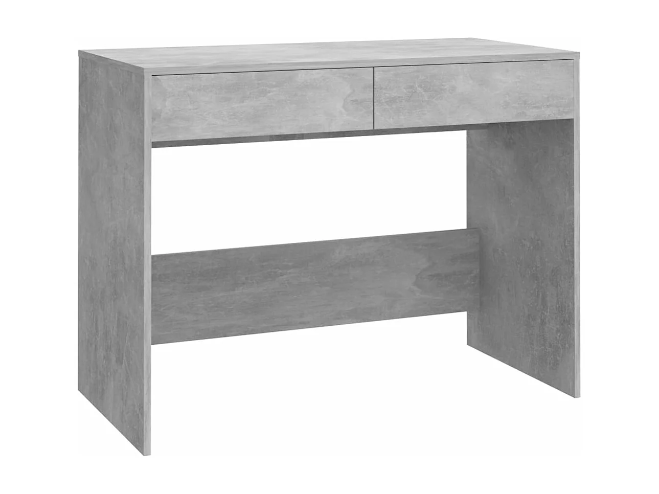 Bureau 101x50x76,5 cm bewerkt hout betongrijs