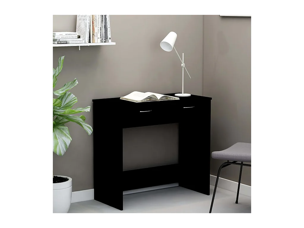 Schreibtisch Schwarz 80x40x75 cm Holzwerkstoff