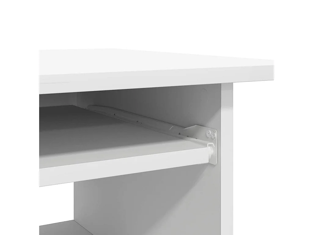 Scrivania Bianca 80x45x74 cm in Legno Multistrato