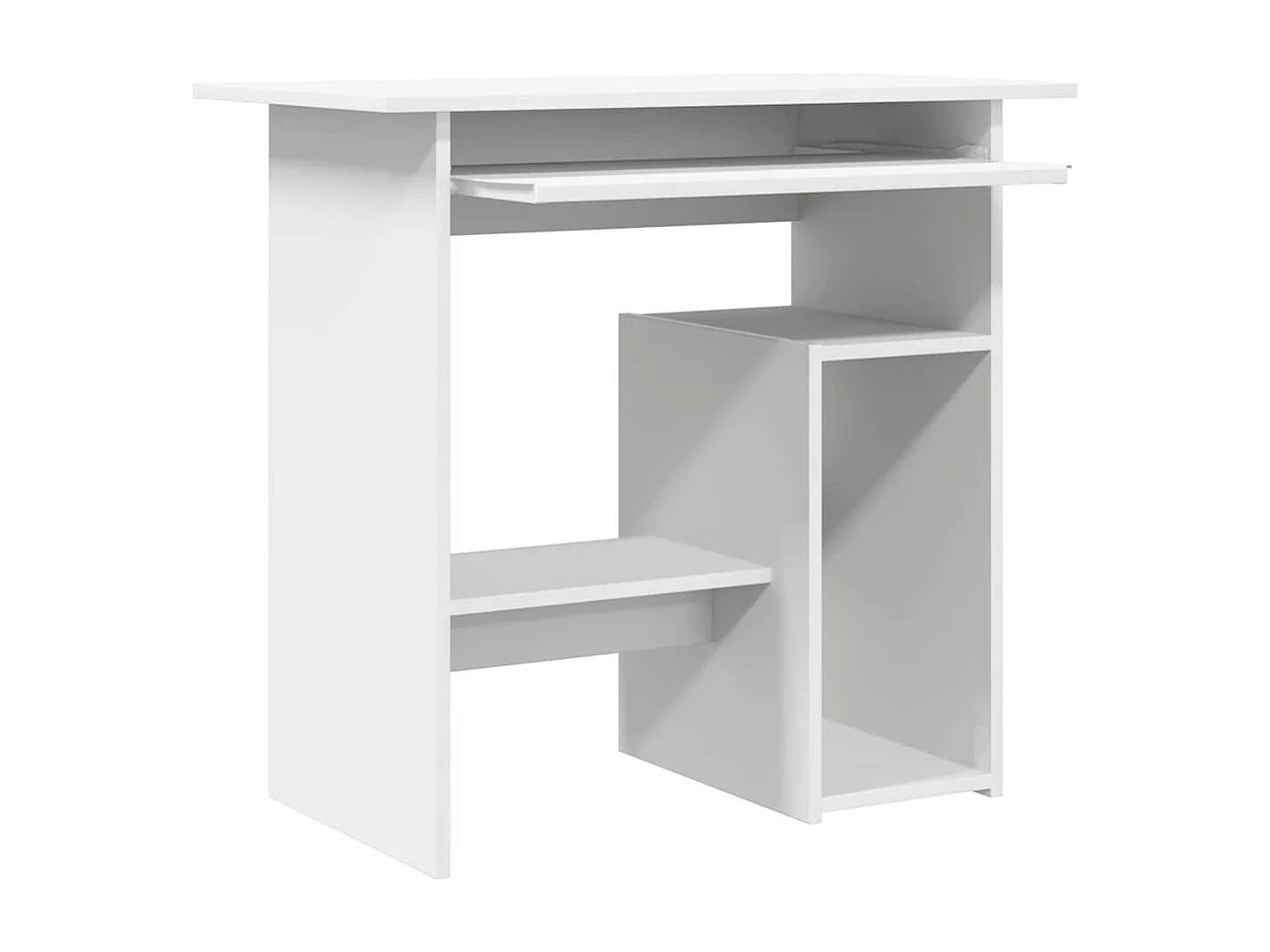 Schreibtisch Weiß 80x45x74 cm Holzwerkstoff