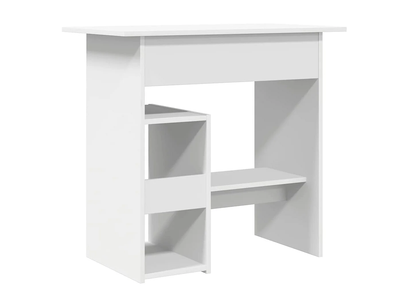 Scrivania Bianca 80x45x74 cm in Legno Multistrato