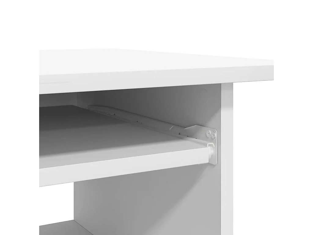 Scrivania Bianca 80x45x74 cm in Legno Multistrato
