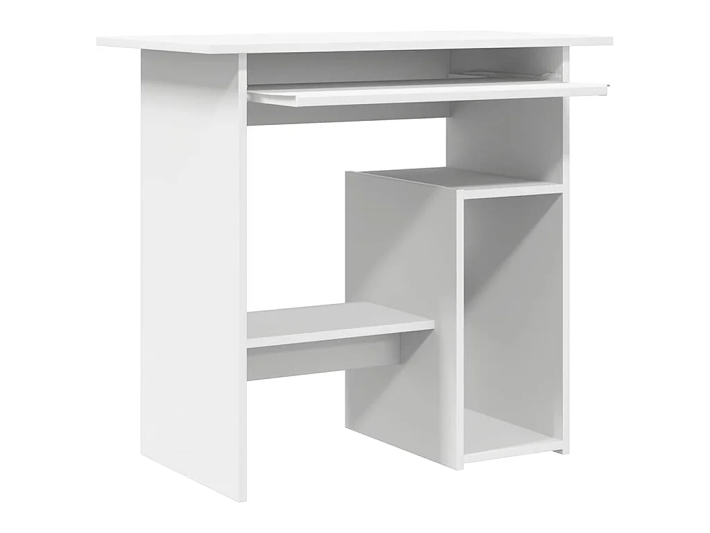 Bureau Blanc 80x45x74 cm Bois d’ingénierie