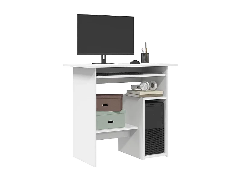 Schreibtisch Weiß 80x45x74 cm Holzwerkstoff