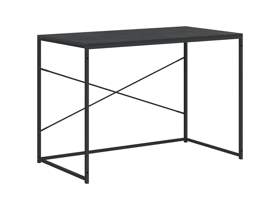 Bureau d'ordinateur Noir 110x60x70 cm Bois d'ingénierie