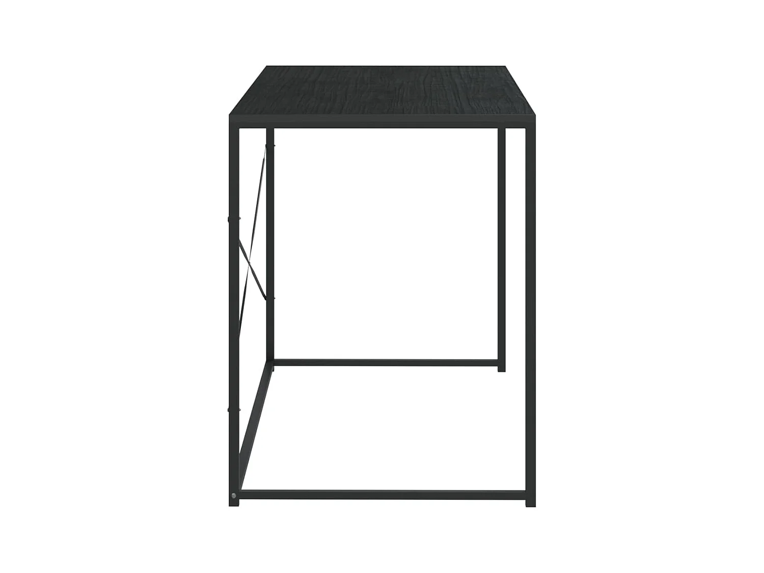 Bureau d'ordinateur Noir 110x60x70 cm Bois d'ingénierie