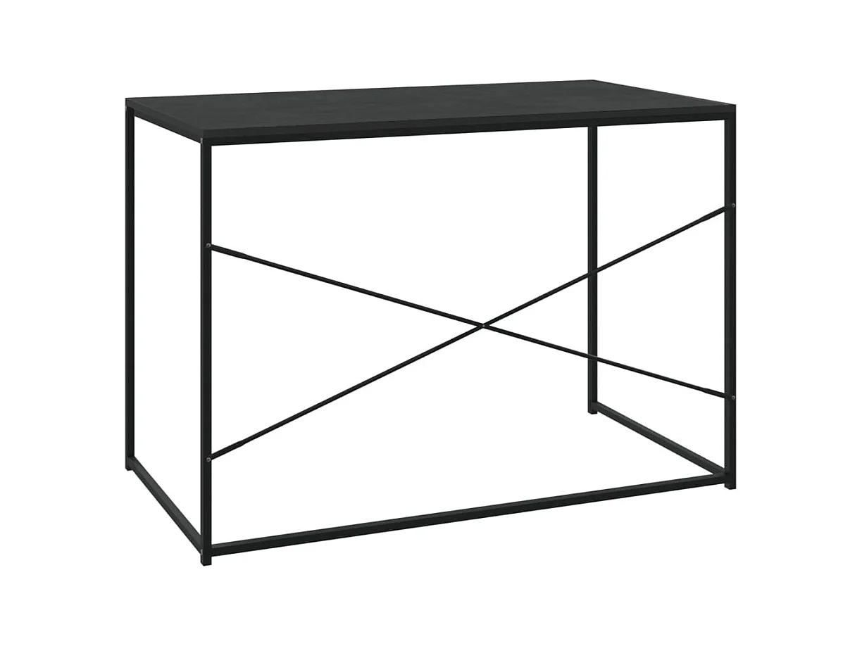 Bureau d'ordinateur Noir 110x60x70 cm Bois d'ingénierie