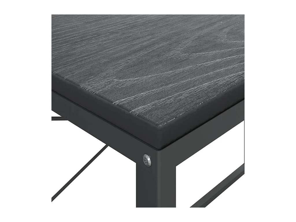 Bureau d'ordinateur Noir 110x60x70 cm Bois d'ingénierie