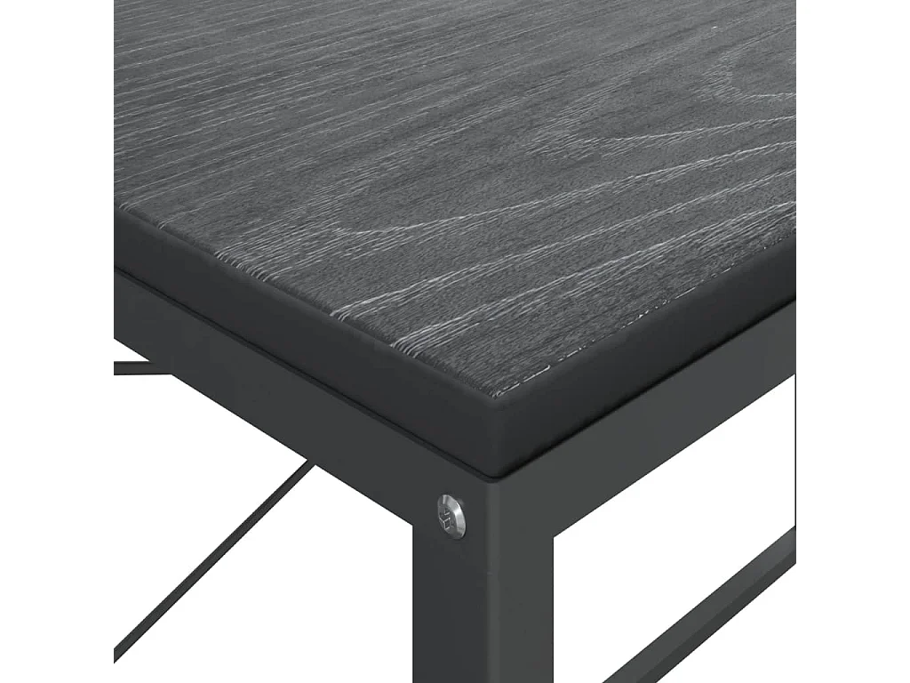 Bureau d'ordinateur Noir 110x60x70 cm Bois d'ingénierie