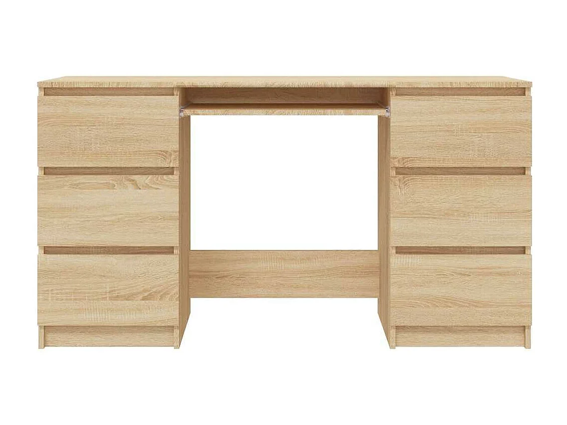 Schreibtisch Sonoma-Eiche 140x50x77 cm Holzwerkstoff