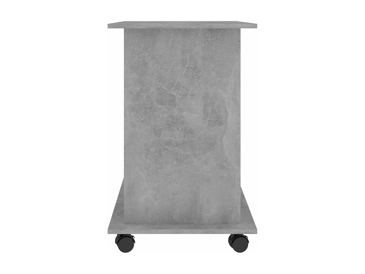 Mesa de ordenador madera contrachapada gris hormigón 80x50x75cm