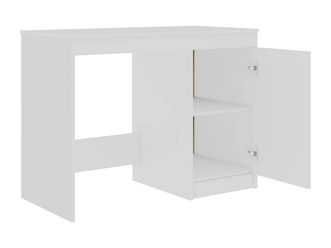 Bureau Blanc 140x50x76 cm Bois d’ingénierie