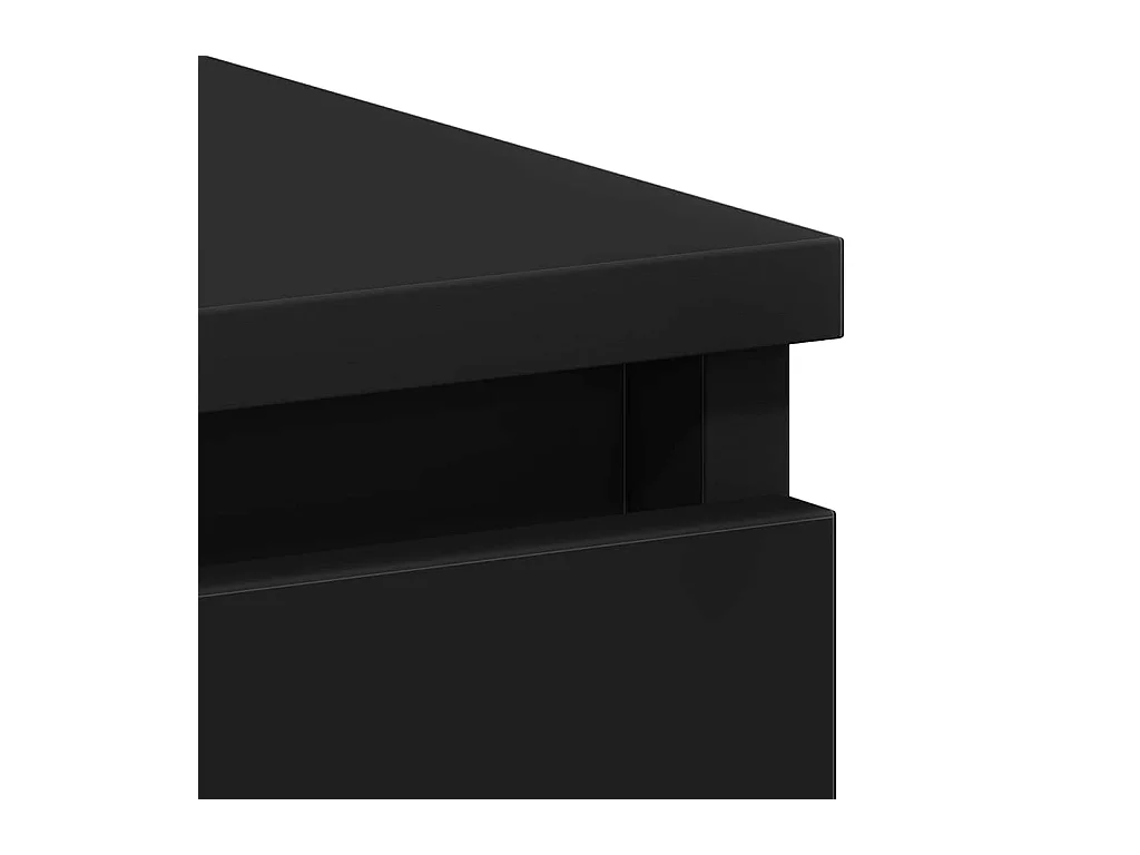 Scrivania Nera 90x45x76 cm in Legno Multistrato