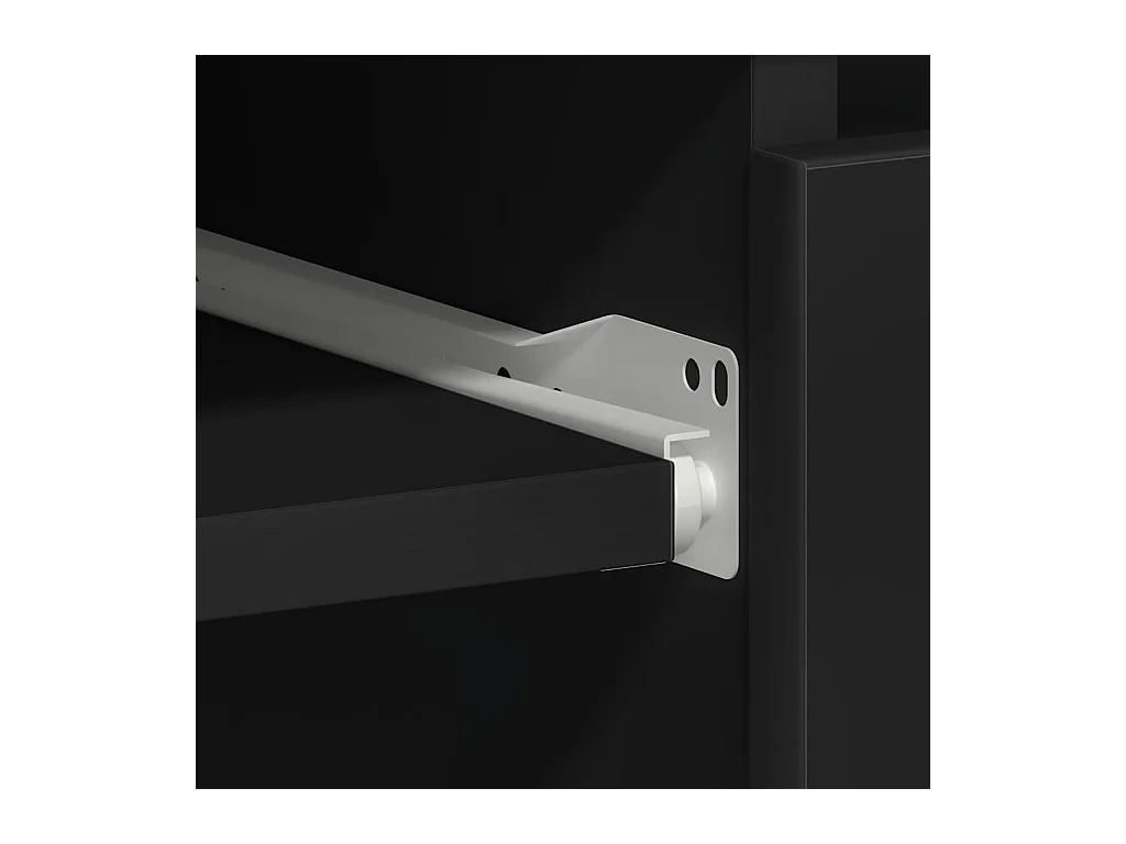 Scrivania Nera 90x45x76 cm in Legno Multistrato