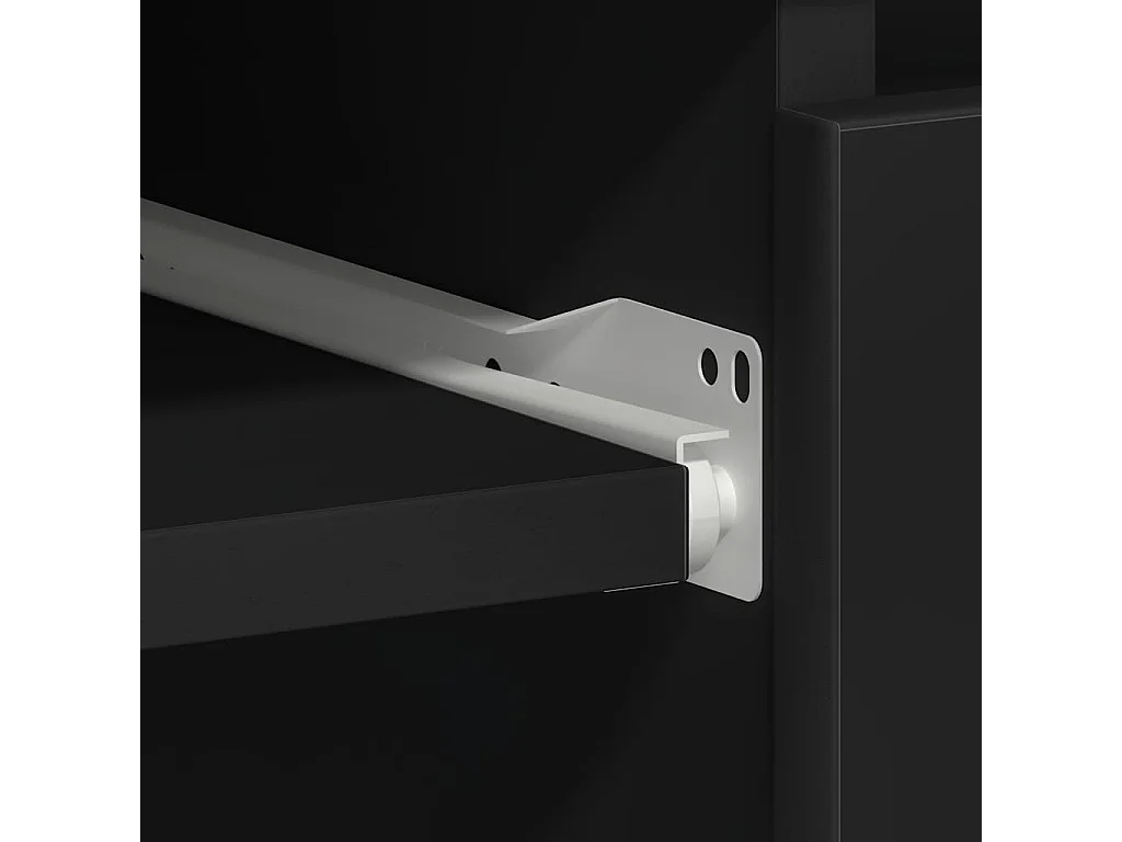 Bureau Noir 90x45x76 cm Bois d’ingénierie