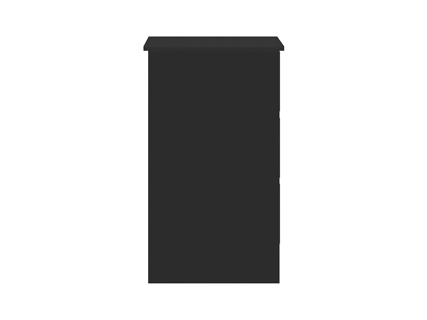 Bureau 90x45x76 cm bewerkt hout zwart