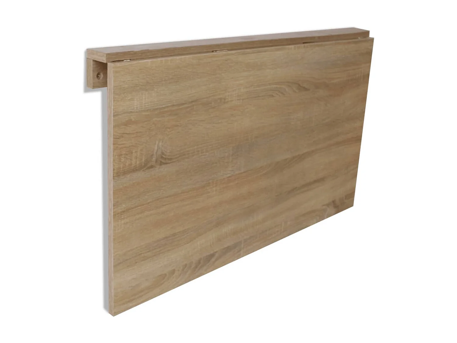 Mesa plegable de pared color roble 100x60 cm