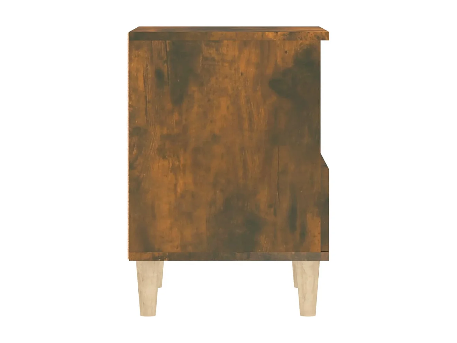 Mesita de noche roble ahumado 40x35x50 cm