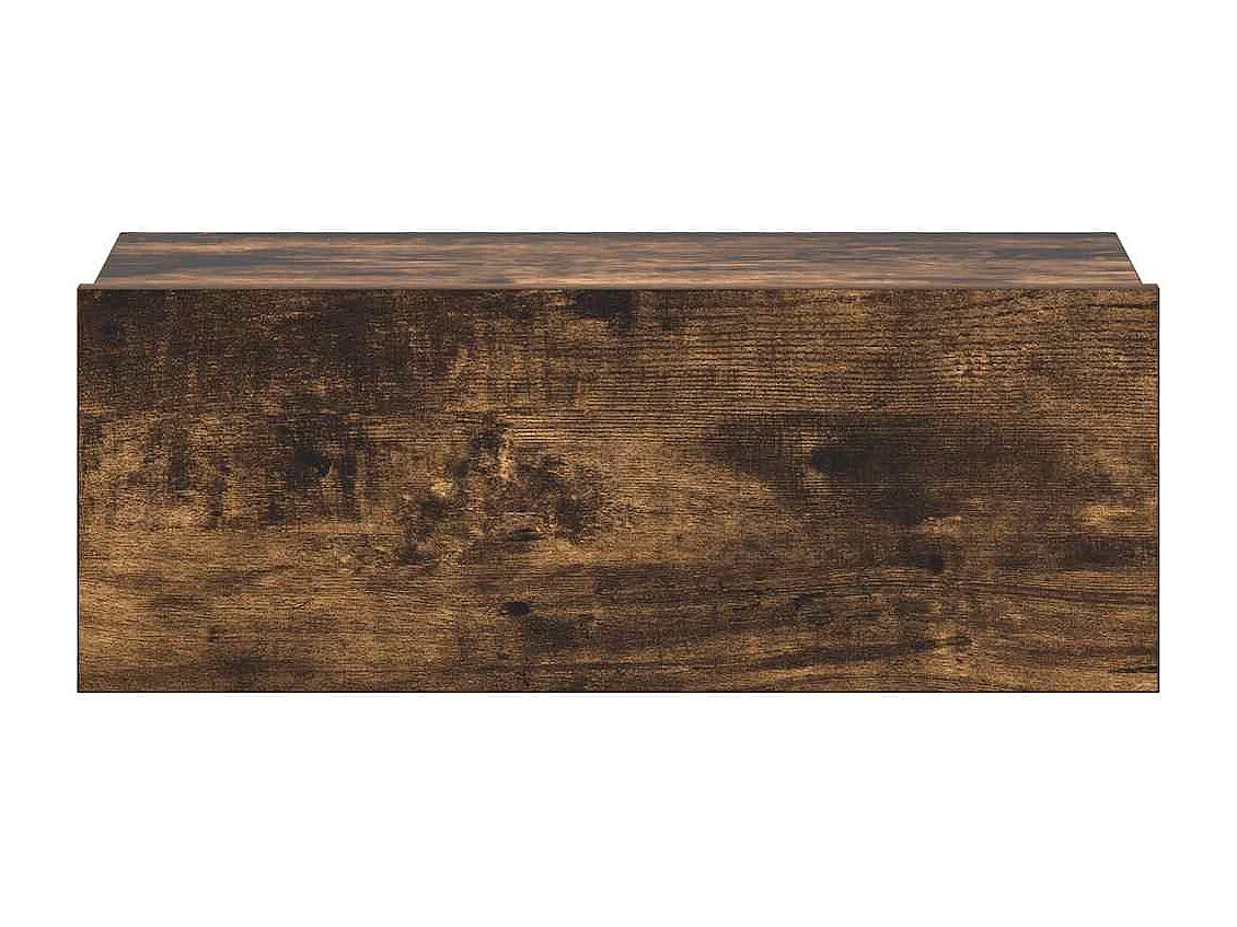 Table de chevet flottante Chêne fumé 40x30x15 cm
