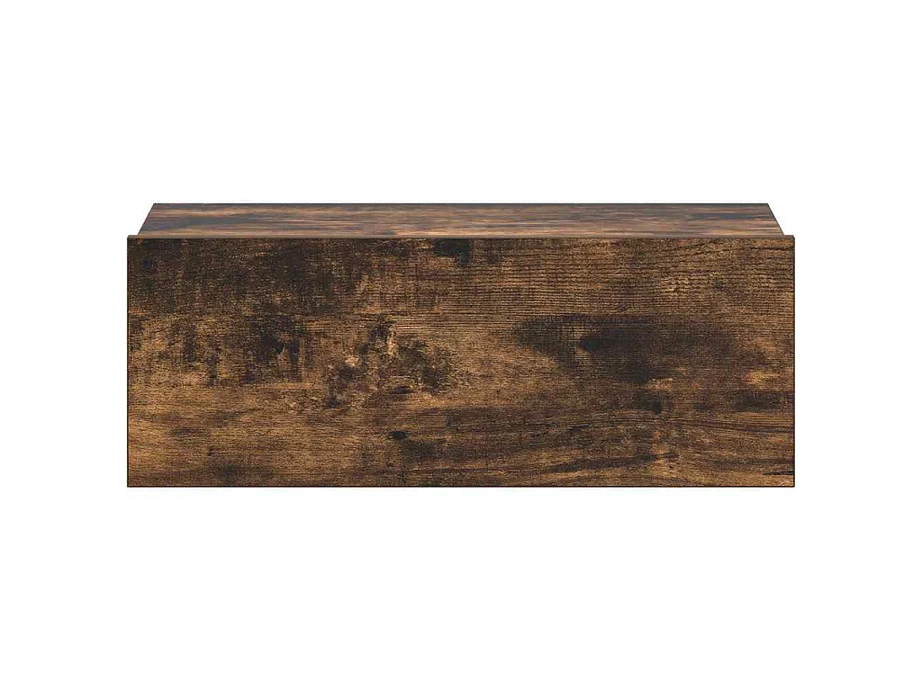 Table de chevet flottante Chêne fumé 40x30x15 cm
