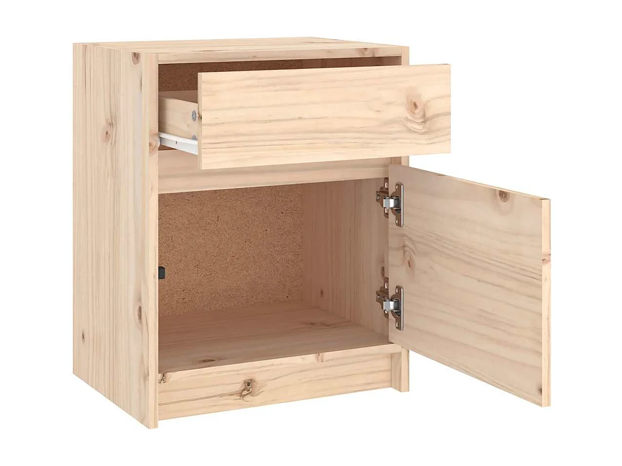 Nachtkastje 40x31x50 cm massief grenenhout