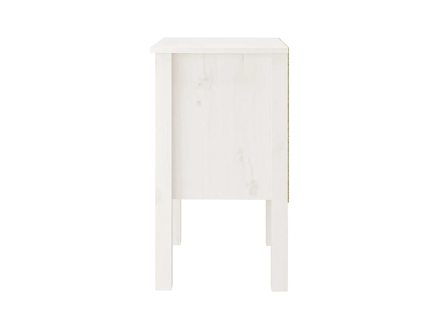 Nachtkastjes 2 st 40x35x61,5 cm massief grenenhout wit