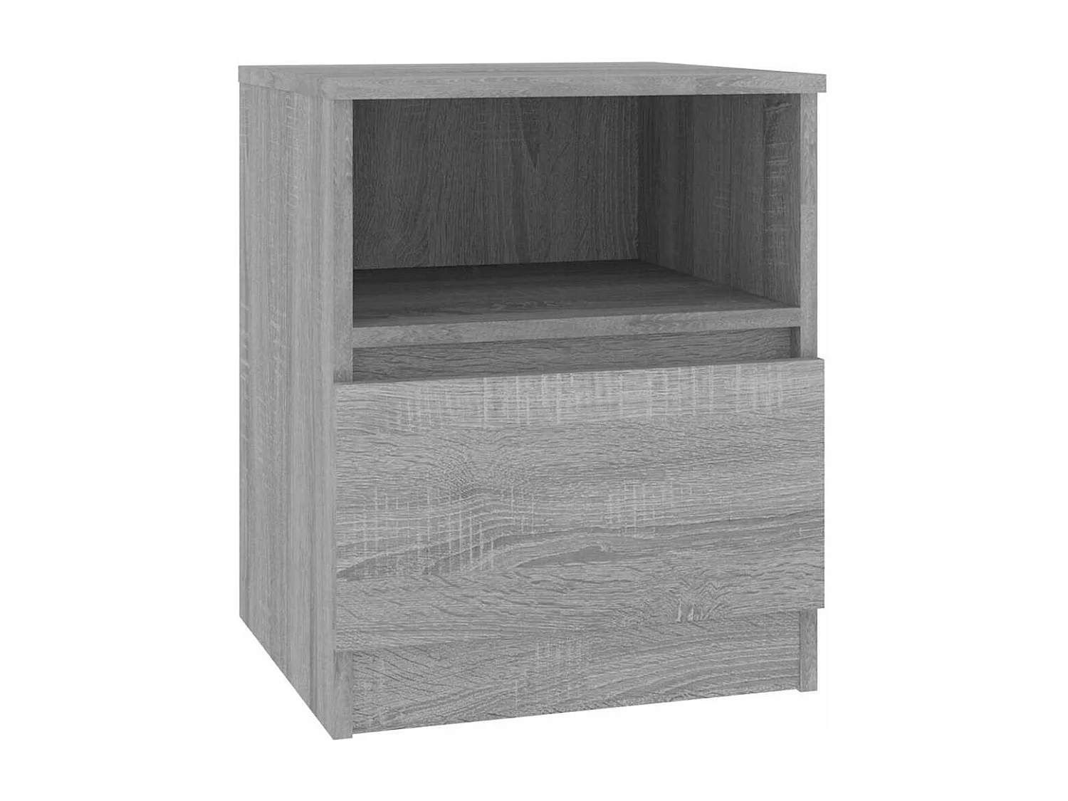 Mesa cabeceira 2pcs 40x40x50 cm madeira processada cinza sonoma