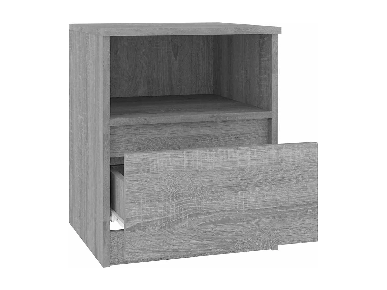 Mesa cabeceira 2pcs 40x40x50 cm madeira processada cinza sonoma