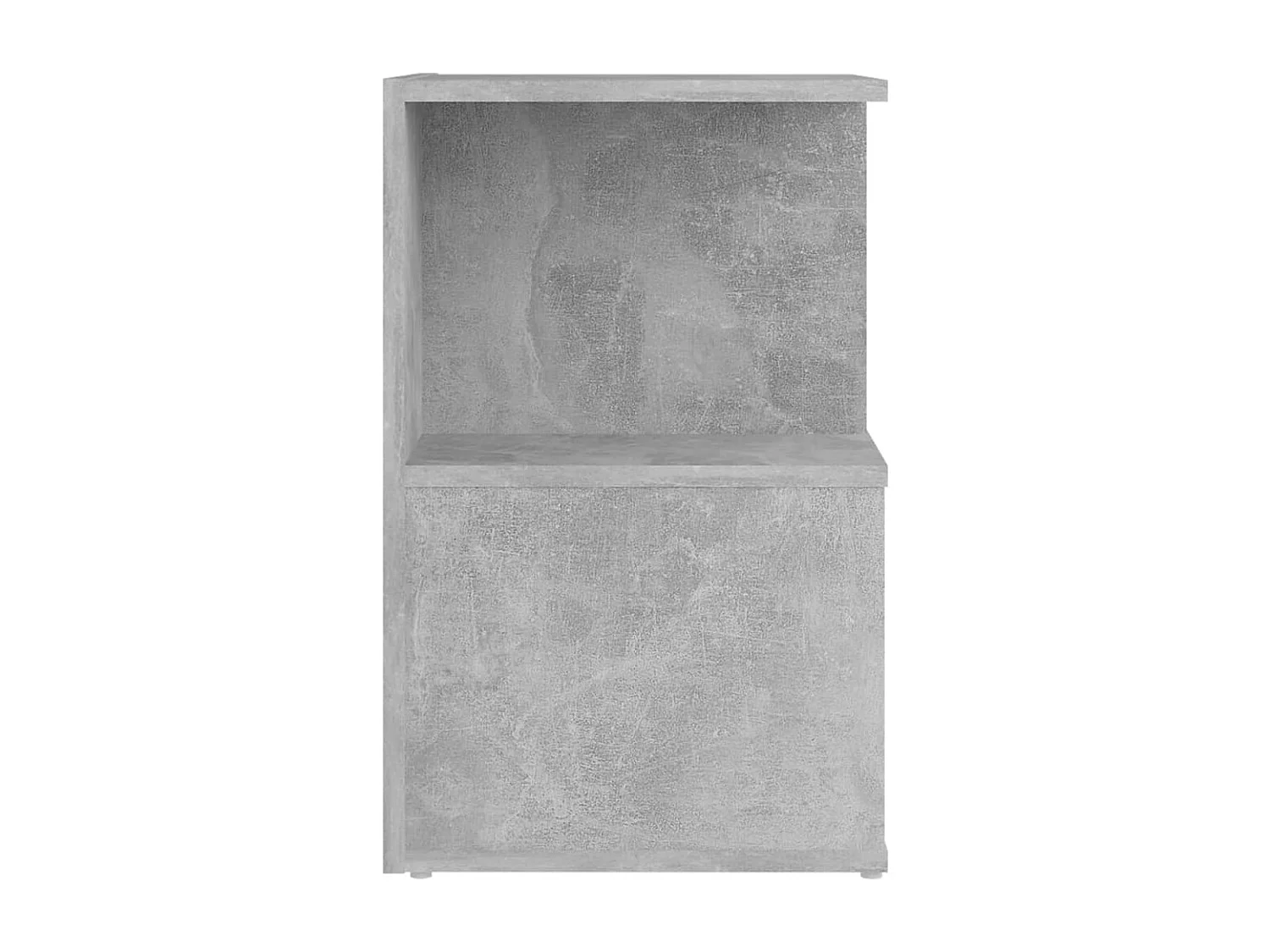 Table de chevet gris béton 35x35x55 cm bois d'ingénierie