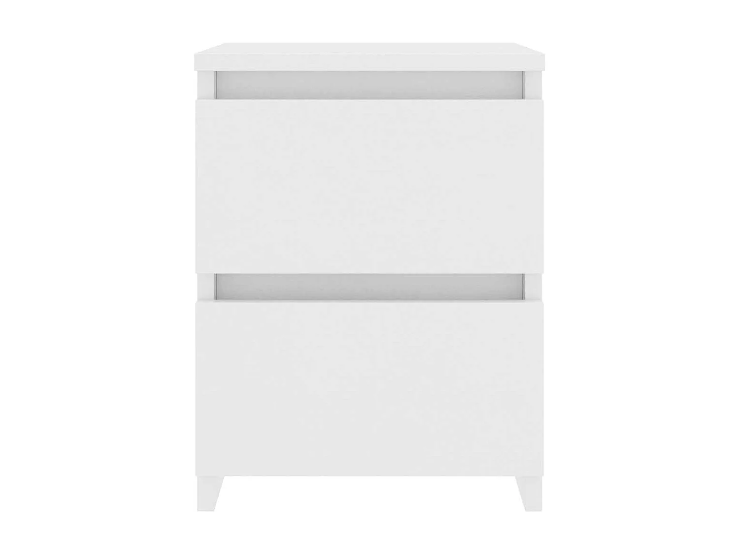 Nachttisch Weiß 30x30x40 cm Holzwerkstoff