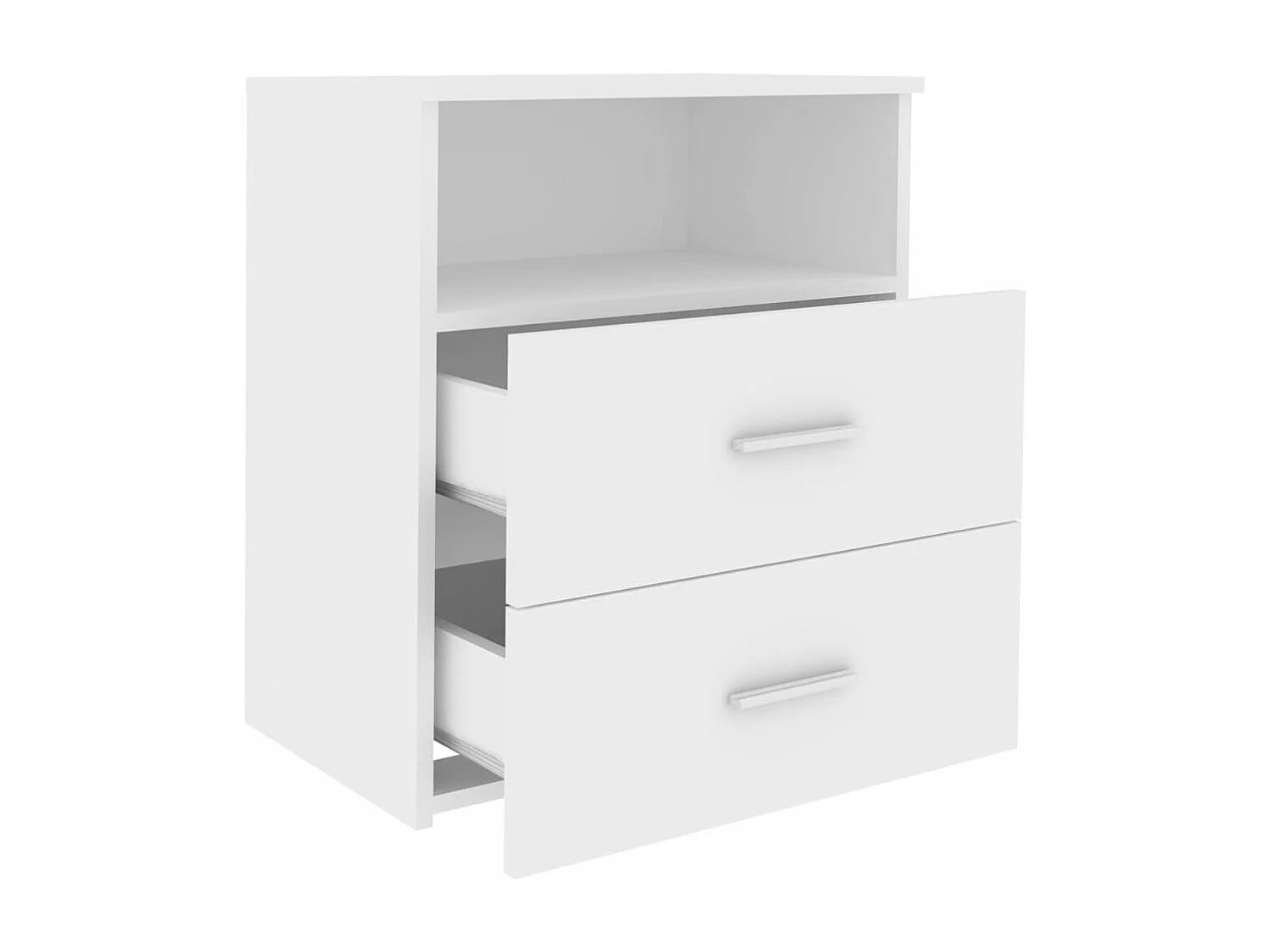 Table de chevet Blanc 50x32x60 cm