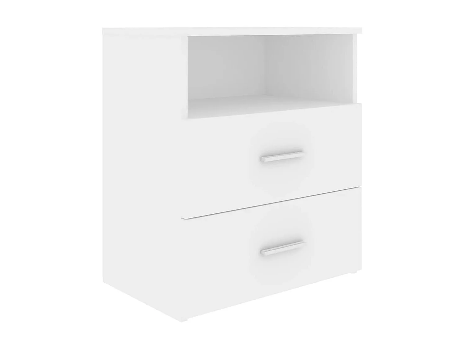 Table de chevet Blanc 50x32x60 cm