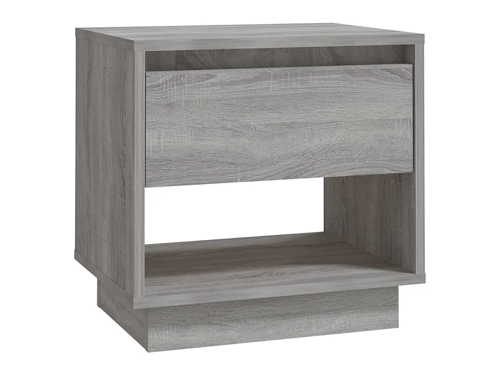 Tables de chevet 2 pcs Sonoma gris 45x34x44cm Bois d'ingénierie